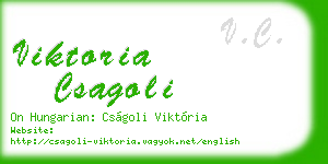 viktoria csagoli business card